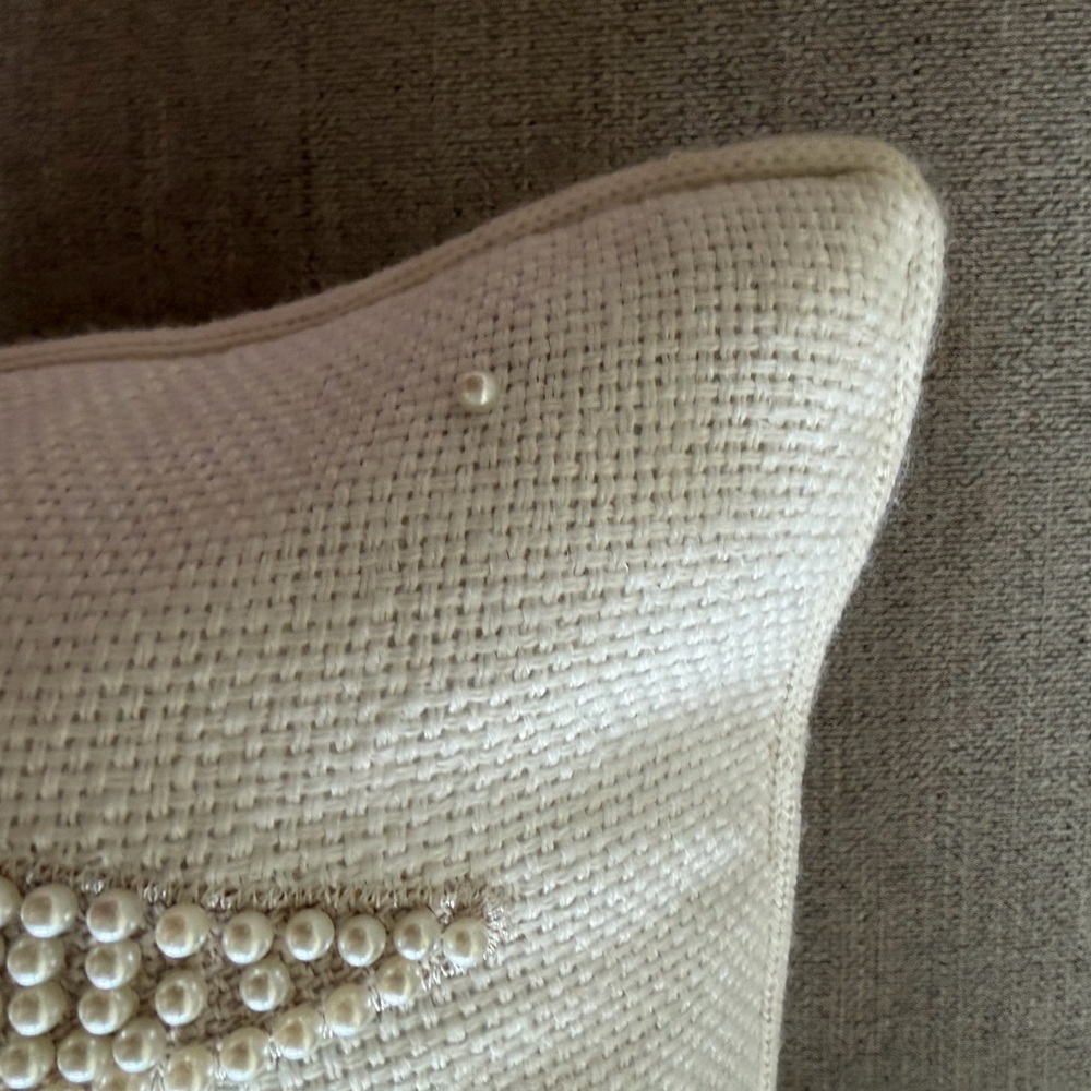 cupcakes & cashmere Cream and Tan Holiday Pillow - Picture 6 of 9